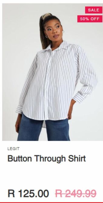 Button through shirt offer at LEGiT