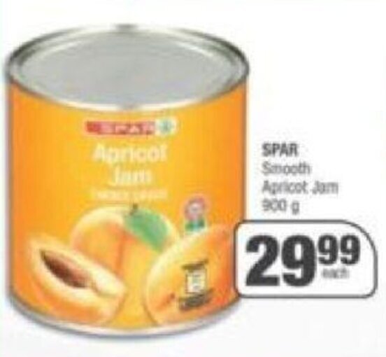 SPAR Smooth Apricot Jam 900 g offer at Spar