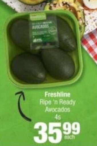 Spar Freshline Ripe 'n Ready Avocados 4s offer