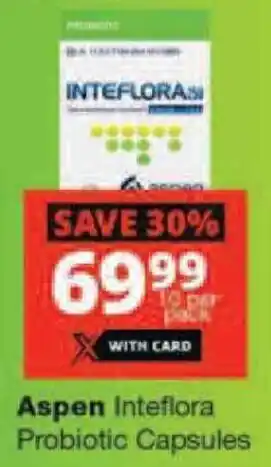 Checkers Aspen Inteflora Probiotic Capsules offer