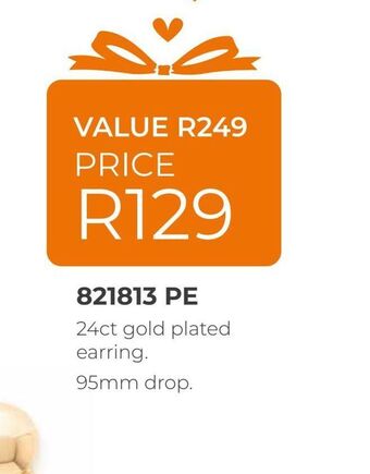 Honey Fashion Accessories 24ct gold plated earrings offer