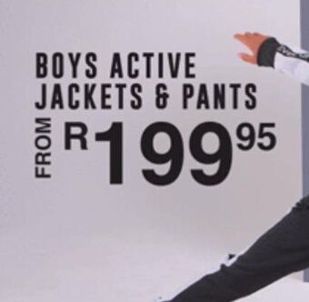 Boys active jackets & pants
