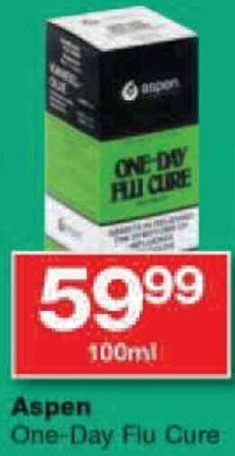 Checkers Aspen One-Day Flu Cure offer