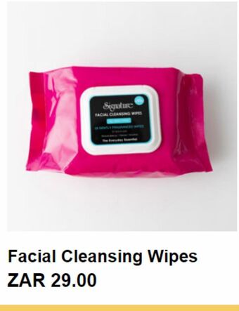 Facial cleansing wipes