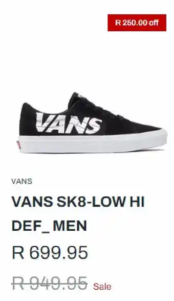 Vans sk8 low hi def_men