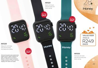 Honey Fashion Accessories Watch offer