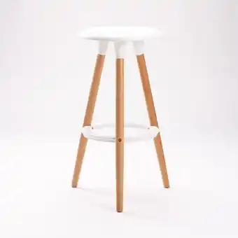 Capri wooden leg barstool