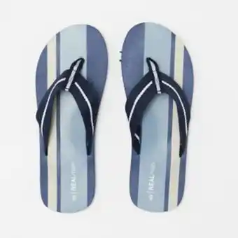 Zando Pick n pay men's striped flip flops navy offer