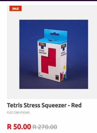 Tetris stress squeezer red
