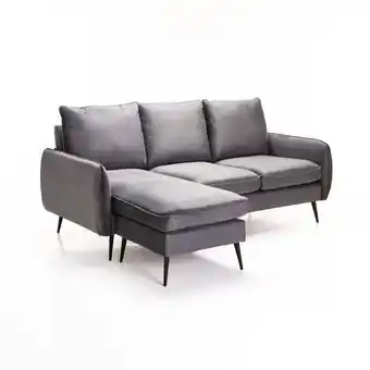 Decofurn Ella velvet corner chaise offer