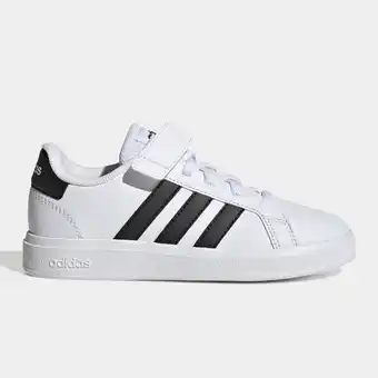 Totalsports Junior pre-school adidas grand court white/black shoe offer