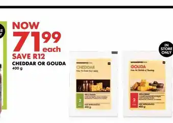 Woolworths Cheddar or guda offer
