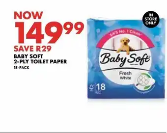 Woolworths Toilet paper baby soft offer