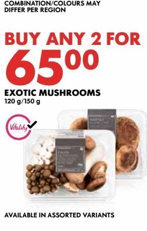 Woolworths Exotic mushrooms offer
