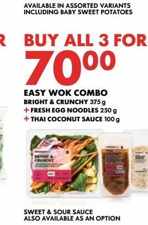 Woolworths Easy wok combo offer
