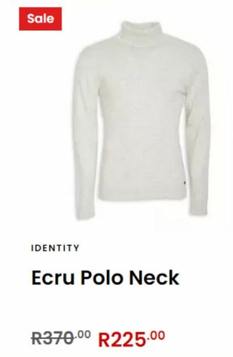 Ecru polo neck