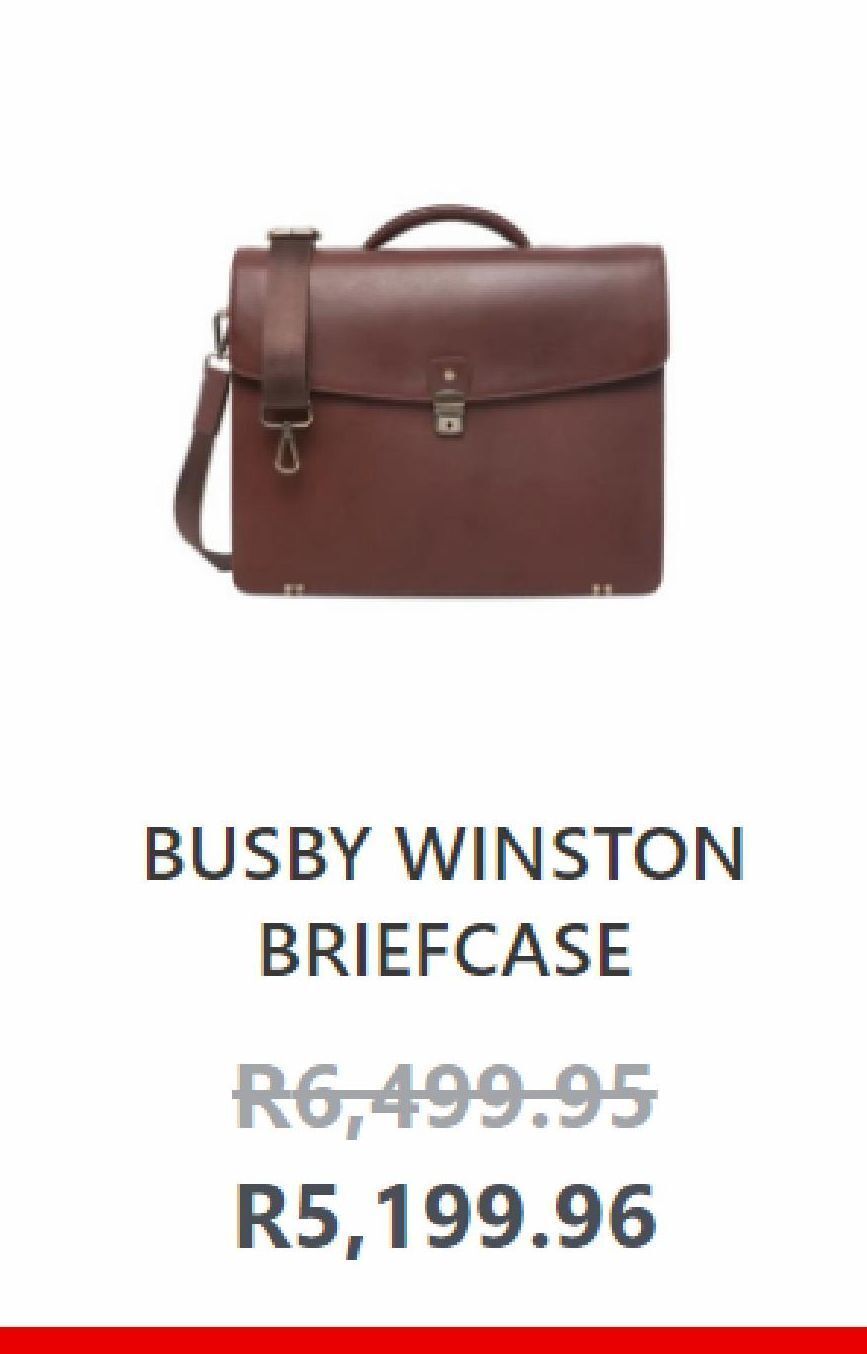Busby winston briefcase offer at Frasers