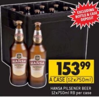 Shoprite Liquor Hansa Pilsener Beer 12x750ml offer