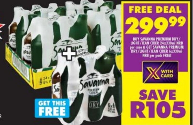 Savanna Premium Dry offer at Shoprite Liquor