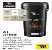 Builders Warehouse Fired Earth Soft Sheen-20Ltr offer