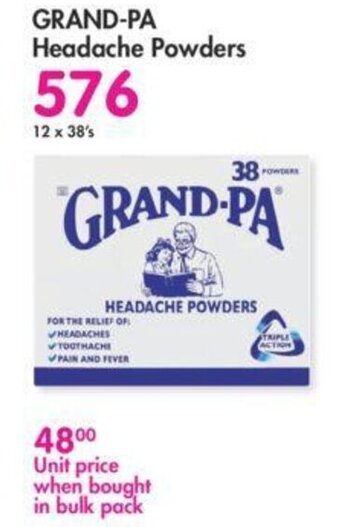 Makro Grand-Pa Headache Powders 38's offer