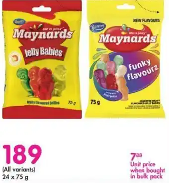 Makro Maynard Jelly Babies 75g offer