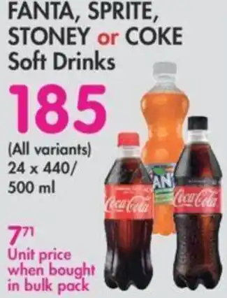 Makro Fanta ,Sprite Stoney Or Coke Soft Drinks offer