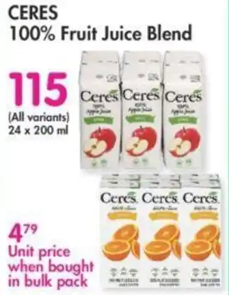 Makro Ceres Fruit Juice Blend 115 200ml offer