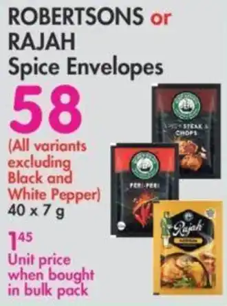 Makro Robertsons Or Rajah Spice Envelopes 7g offer