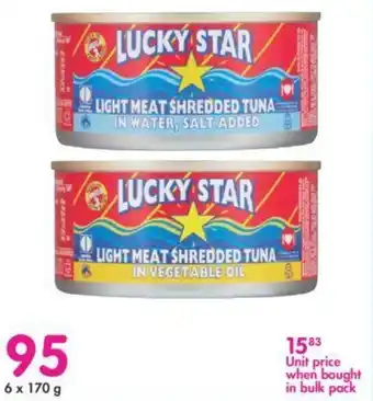 Makro Lucky Star Light Meat Shredded Tuna 170g offer