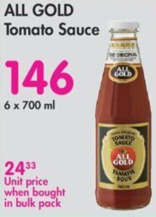 Makro All Gold Tomato Sauce 700ml offer