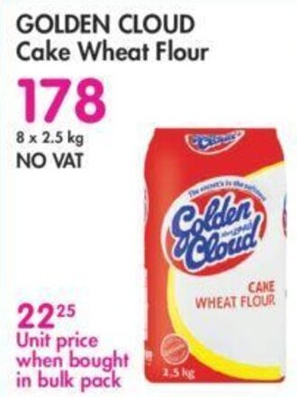 Makro Golden Cloud Cake Wheat Flour 2.5Kg offer