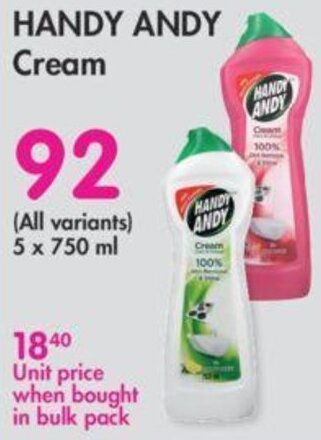 Handy Andy Cream 750ml