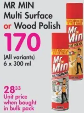 Makro Mr Min Multi Surface Or Wood Polish 300ml offer