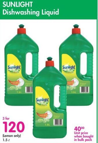 Makro Sunlight Dishwashing Liquid offer