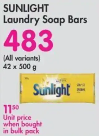 Makro Sunlight Laundry Soap Bars 500g offer