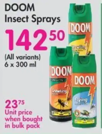 Makro Doom Insect Sprays 300ml offer