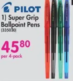 Makro Pilot Super Grip Ballpoint Pens offer