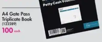 Makro A4 Gate Pass Triplicate Book offer