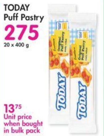 Makro Today Puff Pastry 400g offer