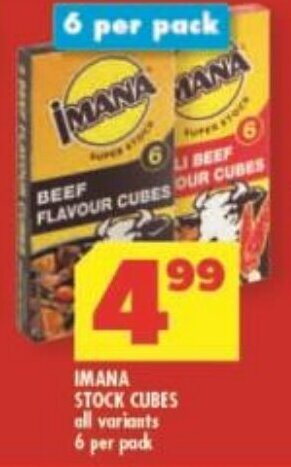 IMANA STOCK CUBES all variants 6 per pack