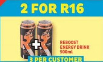 Usave REBOOST ENERGY DRINK 500ml offer