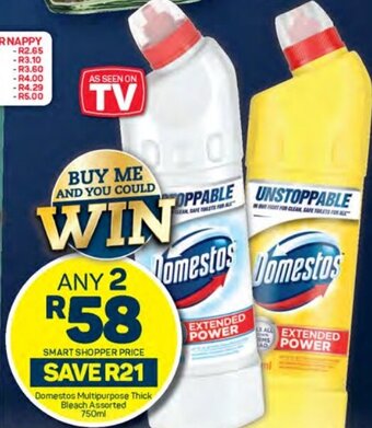 Pick n Pay Domestos Multipurpose Thick Bleach Assorted 750ml offer