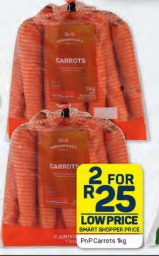 Pick n Pay PnP Carrots 1kg offer