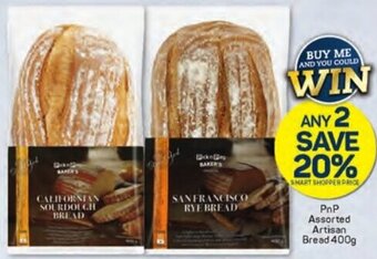 Pick n Pay PnP Assorted Artisan Bread 400g offer