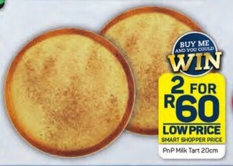 Pick n Pay PnP Milk Tart 20cm offer