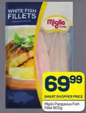 Pick n Pay Miglio Pangasius Fish Fillet 800g offer