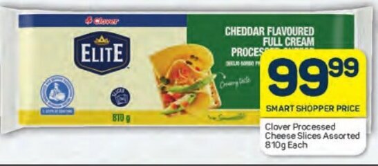 Clover Processed Cheese Slices Assorted 810g Each offer at Pick n Pay