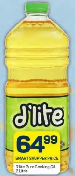 Pick n Pay D'lite Pure Cooking Oil 2 Litre offer