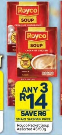 Royco Packet Soup Assorted 45/50g